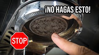 Errores uso de máquina de espresso