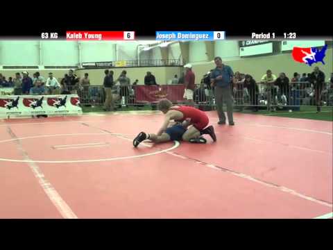 Kaleb Young vs. Joseph Dominguez at 2013 FILA Cadet Nationals - FS