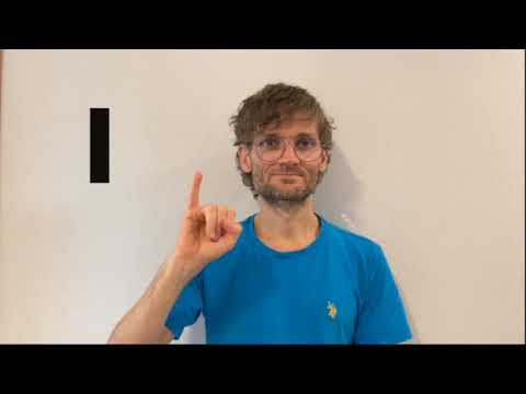 アルファベット（指文字）I