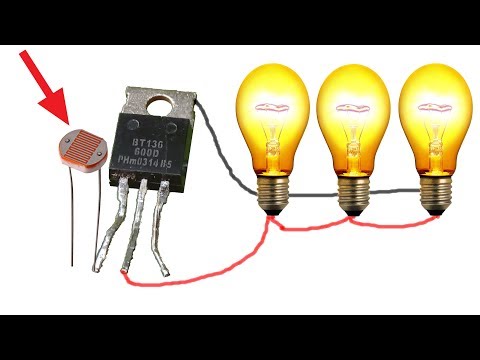 How to make 300 watt light bulb auto on off, awesome diy project