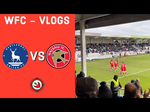 🔴⚪️ Match Day Vlog: Hartlepool United VS Walsall | ‘The saddlers bottle a 3-1 lead late on’