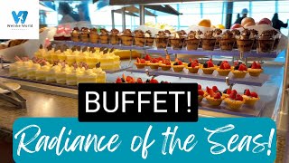 BUFFET on RADIANCE OF THE SEAS Cruise Ship, Royal Caribbean #royalcaribbean