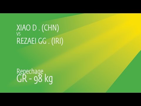 Repechage GR - 98 kg: G. REZAEI (IRI) df. D. XIAO (CHN), 7-0