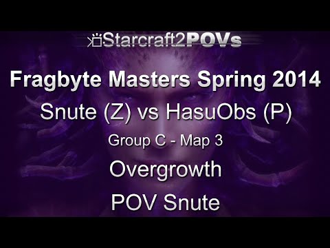 SC2 HotS - Fragbyte Masters 2014 - Snute vs HasuObs - Group C - Map 3 - Overgrowth - Snute