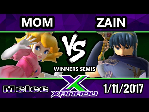 S@X 184 - Mom! (Peach) Vs. SSI | Zain (Marth) - SSBM Winners Semis - Smash Melee