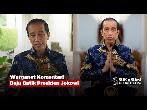 Warganet Komentari Baju Batik Presiden Jokowi
