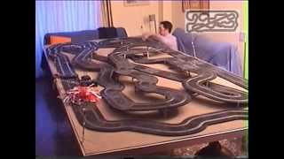 Maqueta slot en techo con motor persiana. NINCO, SCALEXTRIX, FLY, SUPERSLOT, CARRERA