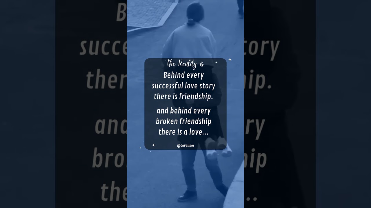 Love begins with friendship... And sometimes Ends because of it 💔🤝#LoveAndFriendship #RealityCheck‎