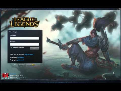 Yasuo - Log-in menu (PBE)
