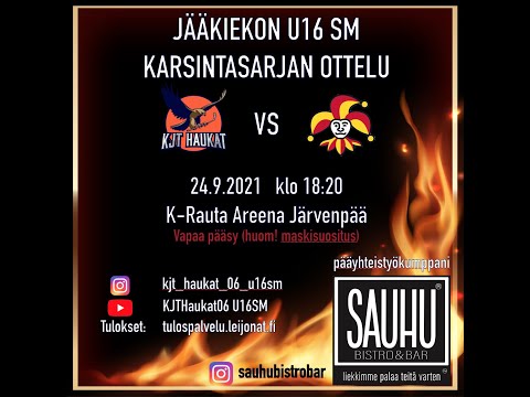 KJT Haukat vs. Jokerit, U16 SM karsintasarjan ottelu, 24.9.2021 Järvenpää
