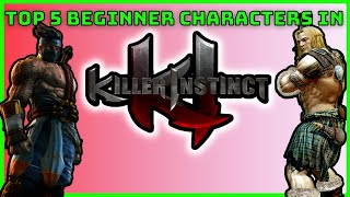 TOP 5 BEGINNER CHARACTERS IN KILLER INSTINCT!
