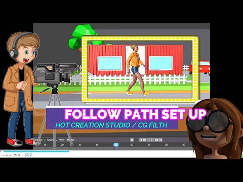 CAMERA SET UP / FOLLOW PATH ON ANIMATION #BLENDER 2.9