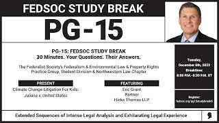 Click to play: PG-15 FedSoc Study Break Study Break: Climate Change Litigation for Kids: Juliana v. United States