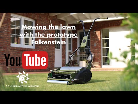Falkenstein Prototyp Cut! Cylinder Mower Germany Handspindelmäher, "made in Germany" Hand Push Mower