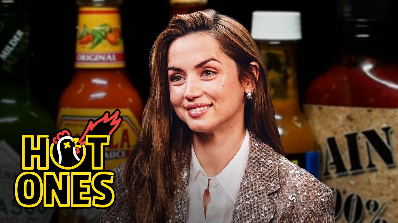 Ana de Armas Does Her Own Stunts While Eating Spicy Wings | Hot Ones