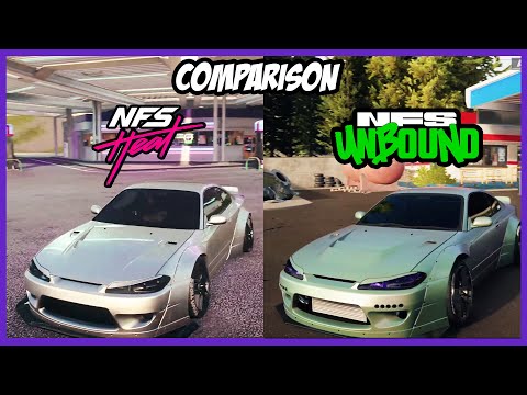 Need For Speed Heat vs Unbound Side By Side Comparison