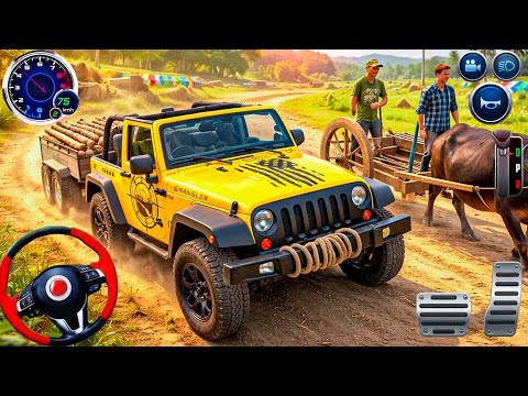 Cargo Jeep Drive Offroad 3D: New 4x4 jeep offraod mini trolley driving - jeep android gameplay