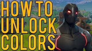 HOW TO *UNLOCK* COLORS FOR OMEGA AND CARBIDE! (Fortnite Battle Royale)