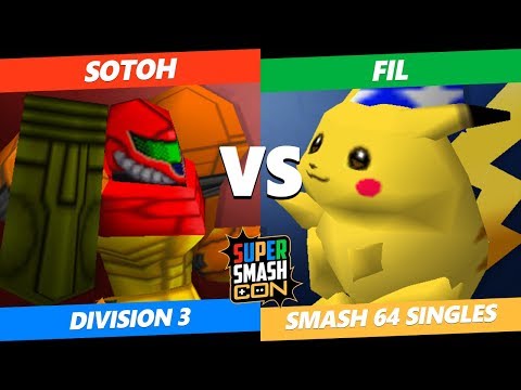 SSC 2019 SSB64 - Fil (Pikachu) Vs. SotoH (Samus) Smash 64 Tournament Division 3