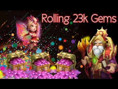 Castle Clash rolling 23k gems!