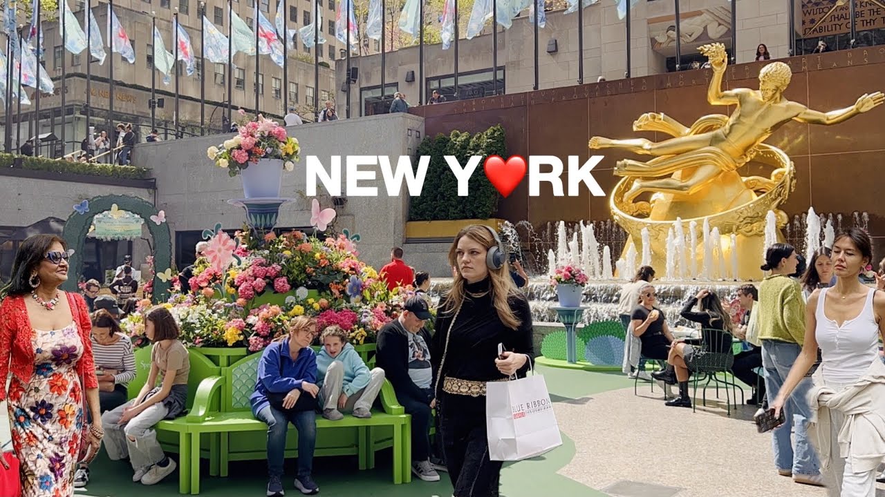 [4K]🇺🇸NYC Walk🗽Spring is Blooming in NYC 🌼🌸 Beautiful Spring Day in Midtown Manhattan | April 2026