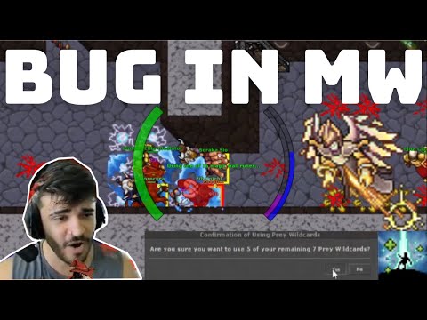 LOOK WHAT HE DID IN SOUL WAR WITH PREY, BUG IN MAGIC WALL, AVATARS ATTACK IN WAR, #GWTIBIA