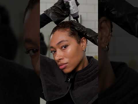 Copper hair dye on dark hair