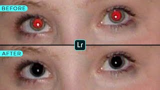 How to fix red eyes in Lightroom