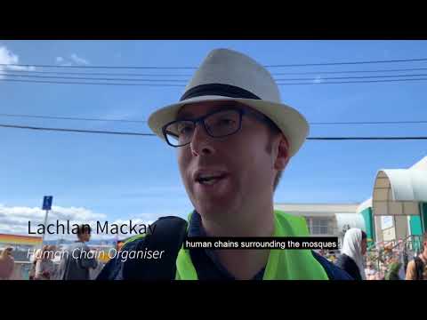 Human Chain at Kilbirnie Masjid, Wellington