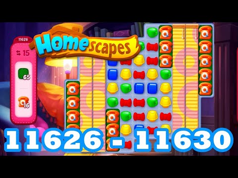 Homescapes Level 11626 - 11630 HD 3 - match puzzle Gameplay | android | IOS | 11627 | 11628 | 11629