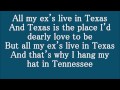 George Strait All My Ex's Live In Texas Lyrics