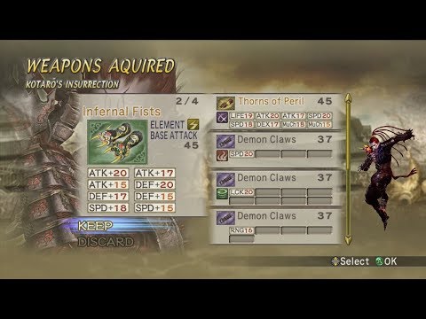 Samurai Warriors 2:XL - Kotaro Fuma 5th Weapon Guide