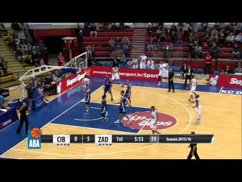 ABA Liga 2015/16, Round 14 match: Cibona - Zadar (13.12.2015)