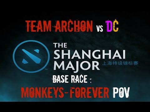 Dota 2 Road To Shanghai Major - Archon vs Digital Chaos (Base Race : Monkeys-Forever POV) Highlights