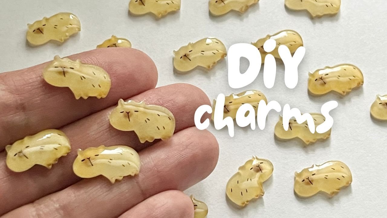 DIY Capybara Charms with Procreate, Shrink Plastic & Cricut Machine (step by step tutorial)