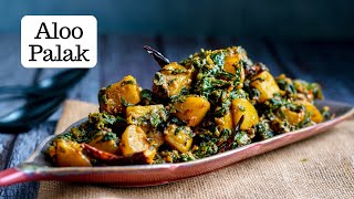 Aloo Palak Dry Sabji | आलू पालक की सूखी सब्ज़ी | Aloo Palak Saag | Kunal Kapur Veg  Recipes