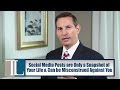 Listen as Attorney John V. Tucker discusses social media mistakes that you can make regarding your long-term disability insurance claim.