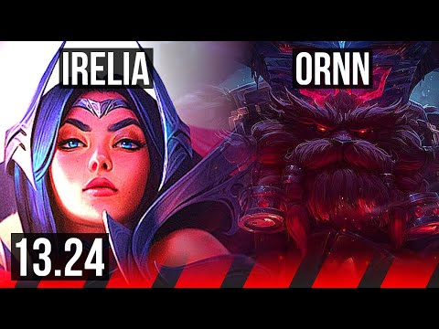 IRELIA vs ORNN (TOP) | 1400+ games, 9/2/4 | KR Grandmaster | 13.24