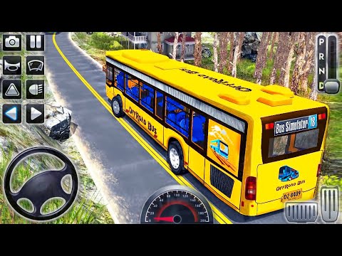Offroad Bus Hill Climbing Simulator - Coach Mountain Driver 3D - Android GamePlay