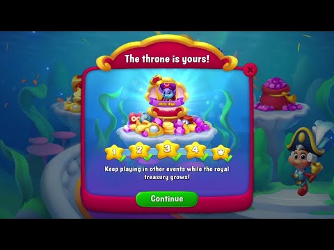 @Fishdom The Throne of the Seven Seas, Win Strikes Level 1 - 5