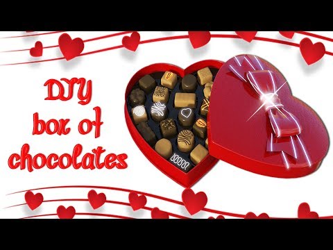 Diy heart box of Chocolates | Valentine's Day | - Ecobrisa DIY