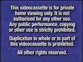 Disney Blue FBI Warning Screen VHS Version 2000 2003