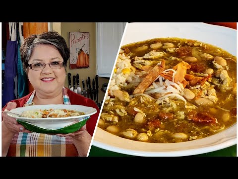 Roasted TOMATILLO CHICKEN SOUP with Beans / Pollo en Salsa Verde con frijoles ❤️