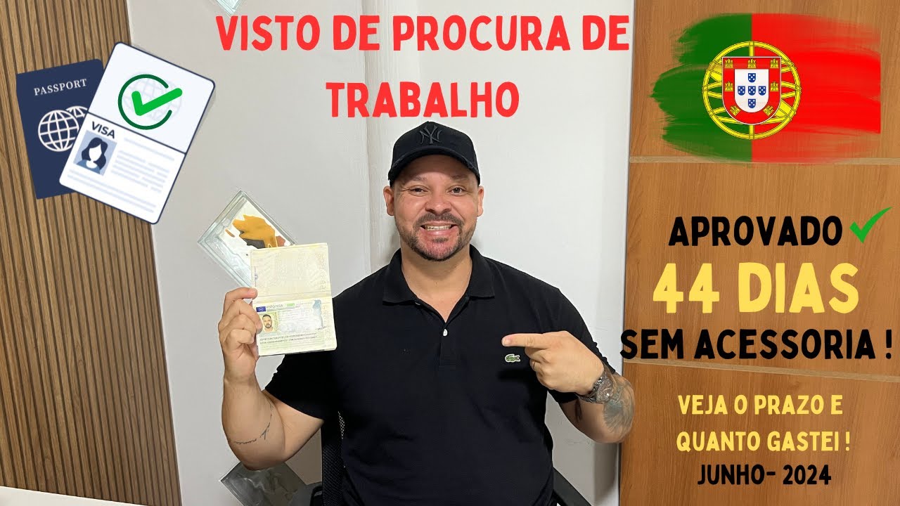 Tudo sobre o Visto de Procura de Trabalho para Portugal 🇵🇹 Custos e Prazos #visto #2024 #portugal