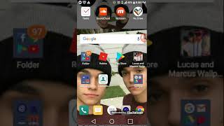 How to put lucas and marcus wallpaper