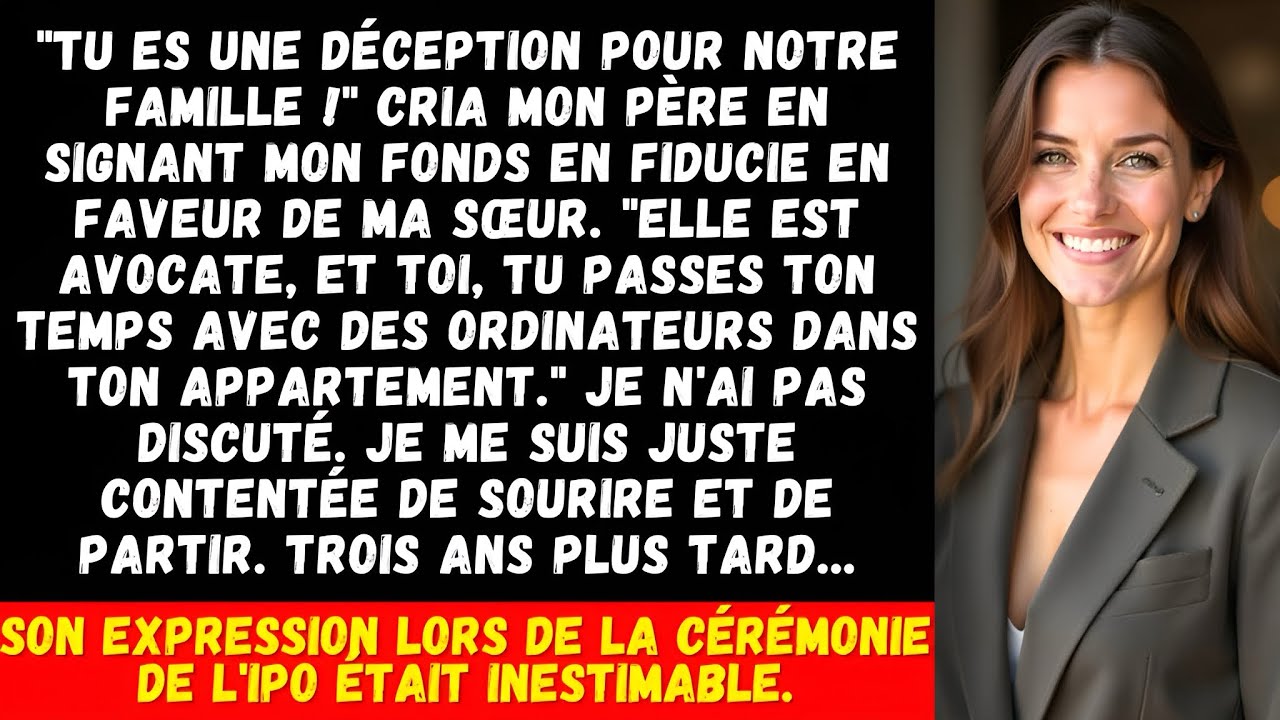 Mes parents ont donné mon fonds en fiducie de 2 millions de dollars à ma sœur...