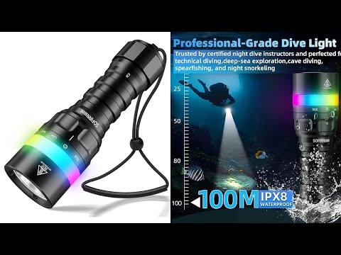 Sofirn SD08 Dive Flashlight  100 meters depth but actually a great outdoor light !