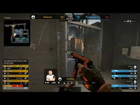 CS:GO Event w0xic insane 4 kill clutch mousesports vs Valiance at DreamHack Open Tours 2019