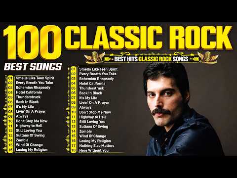 Queen, Bon Jovi, Guns N' Roses, ACDC, Aerosmith 🤘 Classic Rock Songs 70s 80s 90s Full Album