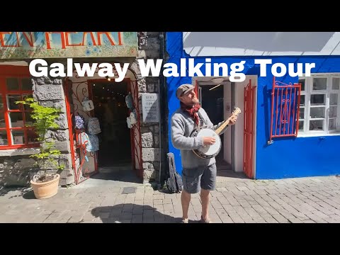 Walking Tour with Street Performers - Galway, Ireland Travel Vlog 2022. - Galway Buskers